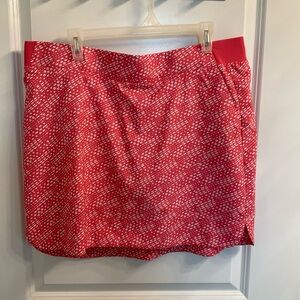 Coral Patterned Women's Skort